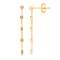 KALLATI 14K Yellow Gold "Legendary" 0.40ct Hanging Diamond Earrings
