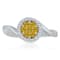KALLATI Yellow Gold "Sunset" 0.30 ct White & Natural
Yellow Diamond Ring