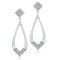 KALLATI 14K White Gold "Princesse Royale" 0.75ctw Diamond Earrings
