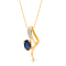 KALLATI Yellow Gold "Heirloom" 0.65ctw Sapphire and Diamond Necklace