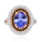 KALLATI Rose Gold "Renaissance" 5.25 Tanzanite & Diamond Ring