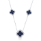 KALLATI White Gold "Heirloom" 1.85ctw Sapphire and Diamond Necklace