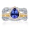 KALLATI Two-Tone Gold 3.15 ctw Tanzanite and Diamond Ring