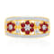 KALLATI Yellow Gold "Heirloom" 1.25ctw Ruby & Diamond Ring