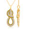 KALLATI Yellow Gold "Sunset" 0.85ct White & Natural Yellow
Diamond Pendant