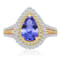 KALLATI Rose Gold "Renaissance" 2.95 ctw Pear Tanzanite &
Diamond Ring