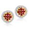 KALLATI Yellow Gold "Heirloom" 0.65 ctw Ruby Earrings