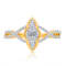 KALLATI Yellow Gold 0.45 ctw Diamond Ring