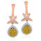 KALLATI Yellow Gold "Sunset" 1.10 ct White & Natural
Yellow Diamond Ring