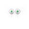 Grass Collection - Sterling Silver Star Earrings  – 1 Intense Green
Natural Emerald