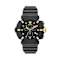 Versace Real Active Chrono Black Dial Silicone Strap Watch