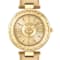 Opium Champagne Dial Leather Strap Watch