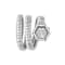 $nake Hexagon Silver Tone Dial Stainless Steel Crystal Watch