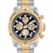 Hurricane Chronograph Blue Dial Two-tone Bracelet Watch