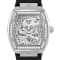 Philipp Plein The $keleton White Dial Black Silicone Strap Watch