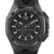 Philipp Plein Octagon Black Dial Black Bezel Black Silicone Strap Watch