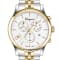 Ferragamo Duo Chrono Silver Tone Dial Two-tone Stainless Steel Bracelet Watch