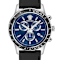 Versace Sport Chrono Blue Dial Leather Watch