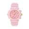 Versace Real Active Chrono Pink Dial Silicone Strap Watch