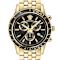 Versace Sport Chrono Black Dial Yellow Stainless Steel Bracelet Watch