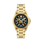 V-Galaxy Moonphase Black Dial Yellow Stainless Steel Bracelet Watch