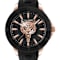 City Rush IP Rose Case Silicone Strap Watch