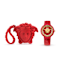Medusa Pop Red Dial Silicone Watch