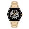 The $keleton 2.0 Black Skeleton Dial Yellow Stainless Steel Automatic Watch