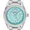 V-Code GMT Blue Sunray Dial Stainless Steel Bracelet Watch