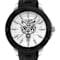 City Rush Stainless Steel Case Silicone Strap Watch