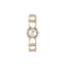 Double Gancini Silver Tone Dial Yellow Stainless Steel Diamond Watch
