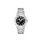 Ferragamo Sapphire Logo Black Matte Dial Stainless Steel Bracelet Watch