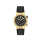 Greca Logo Mens Watch IP Yellow Gold Case Black Guilloché Dial Recycled
PU Strap