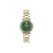 Versace Reve Womens Watch Two Tone Case Green Guilloché Dial Two Tone Bracelet
