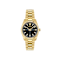 Versace Millenyium Black Dial Yellow Stainless Steel Bracelet Watch