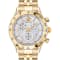 Versace Hellenyium White Sunray Dial Chrono Bracelet Watch