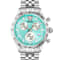 Hellenyium Chrono Petite Blue Bezel Stainless Steel Bracelet Watch