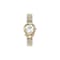 Gancini Twisted Mother of Pearl Dial Two-tone Stainless Steel Watch