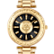 Opium Black Dial IP Yellow Bracelet Watch