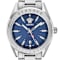 V-Code GMT Blue Sunray Dial Stainless Steel Bracelet Watch
