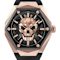 The $kull Spikes Black Dial Silicone Strap Watch