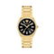 V-Auria Black Dial Yellow Stainless Steel Bracelet Watch