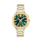 V-Chrono Square Green Dial Two-tone Stainless Steel Bracelet Watch