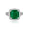 Andreoli Emerald And Diamond Ring