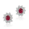 Andreoli Ruby And Diamond Earrings