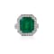 Andreoli Emerald And Diamond Ring