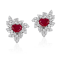 Andreoli Ruby And Diamond Earrings
