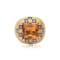 Andreoli Enamel Citrine And Diamond Ring