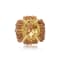 Andreoli Garnet, Lemon Quartz, And Diamond Ring