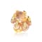 Andreoli Orange Mother of Pearl Citrine And Diamond Ring
